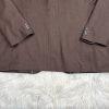 10-5445.jpg Bocaccio Uomo Men Suit 54L Pants 44x31.5 Brown Polyester Viscose Spandex New