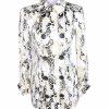 BEBE Double Breasted Animal Print Beige Black Cotton Lined Trench Coat Size S