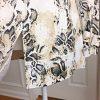 BEBE Double Breasted Animal Print Beige Black Cotton Lined Trench Coat Size S