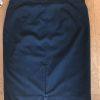 NORMA KAMALI Black Adjustable Waist Stretch Polyester Blend Pencil Skirt Size 16