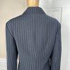 Le Suit Separates Women Polyester Blazer Size 18 Black Striped Career 1PC Lined