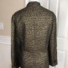 Terramina Polyester Skirt Suit Size 24 Brown Gold Metallic Women 2 Piece