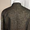 Terramina Polyester Skirt Suit Size 24 Brown Gold Metallic Women 2 Piece