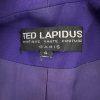 Ted Lapidus Paris Vintage Blazer Size 4 Purple Shawl Collar Lined Pockets