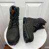 Timberland Men 6 inch Premium Black Nubuck Leather Waterproof Boot Size 12