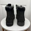 Timberland Men 6 inch Premium Black Nubuck Leather Waterproof Boot Size 12