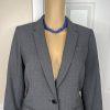 Calvin Klein Polyester Rayon Stretch Skirt 6P Suit 8P Gray Lined 2PC Career