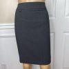 Calvin Klein Polyester Rayon Stretch Skirt 6P Suit 8P Gray Lined 2PC Career