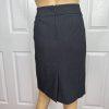 Calvin Klein Polyester Rayon Stretch Skirt 6P Suit 8P Gray Lined 2PC Career