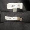 Calvin Klein Polyester Rayon Stretch Skirt 6P Suit 8P Gray Lined 2PC Career