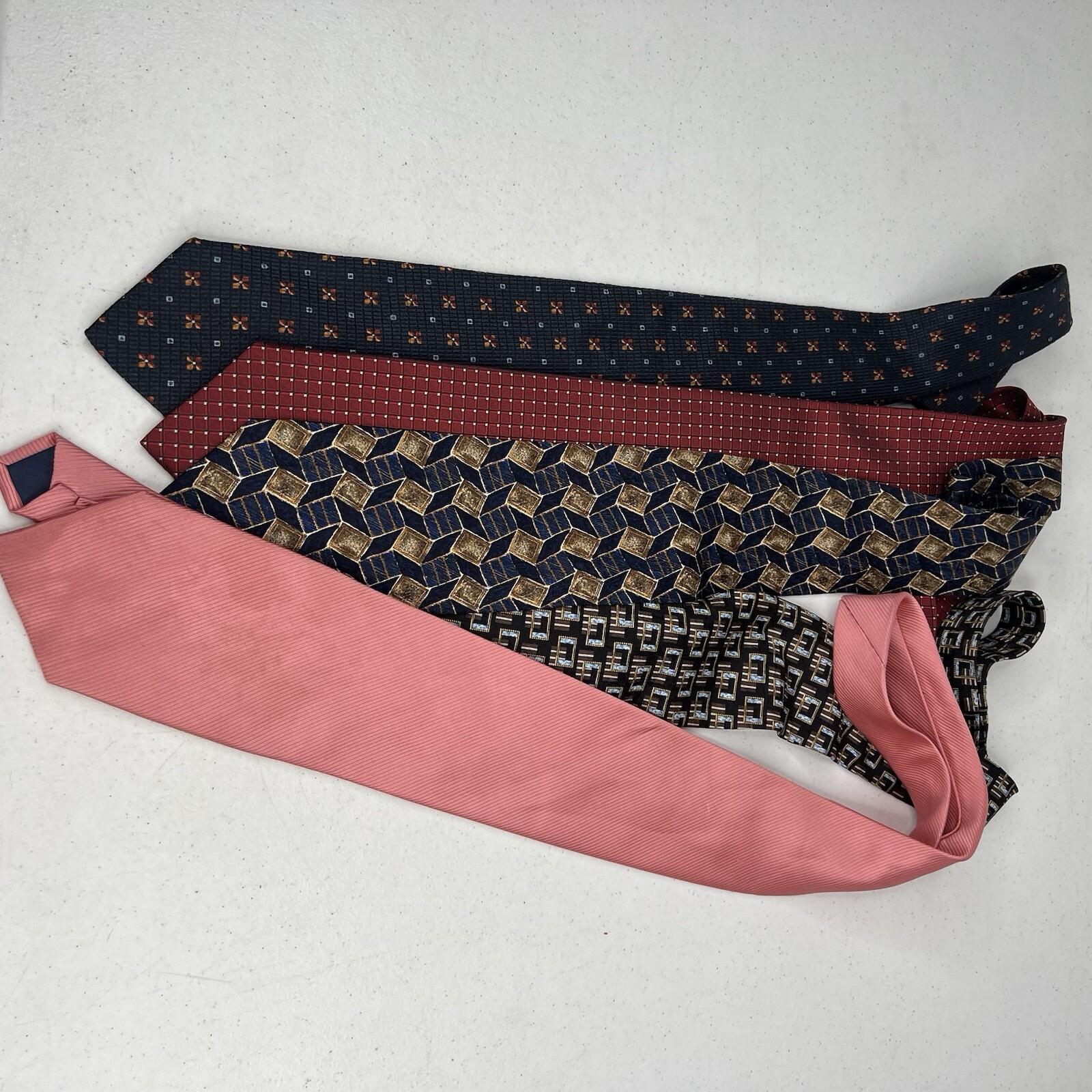 Ermenegildo Zegna 100% Silk Men Neck Tie made in Italy Retro Textured Abstract 5