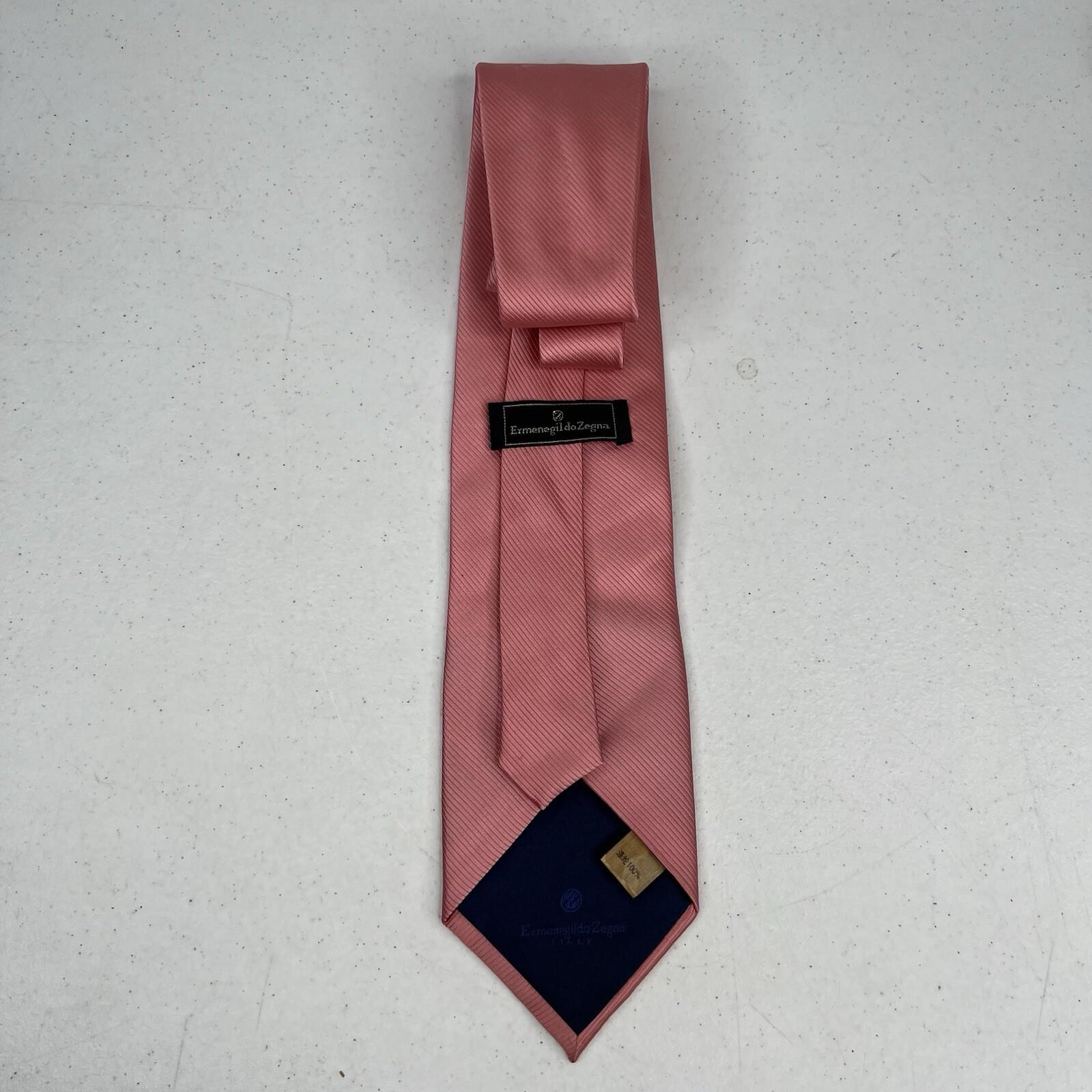 Ermenegildo Zegna 100% Silk Men Neck Tie made in Italy Retro Textured Abstract 5