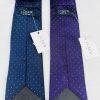 2 New J.Crew Men Silk Neck Tie Navy Blue Purple Printed Dot Slim Career 2 .5x59