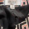 Kasper Polyester Blazer Size 8 Multicolored Collarless Open Front Lined