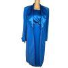 Natalli  Barri Polyester Skirt 8 Suit Top Size 10 Blue Removable Collar 3PC New