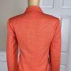 KASPER ASL Women 2PC Orange Polyester Lined Shawl Collar Skirt Suit Size 2P