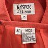 KASPER ASL Women 2PC Orange Polyester Lined Shawl Collar Skirt Suit Size 2P