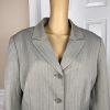 Collections For Le Suit Polyester Rayon Pant Suit Size 18 Gray Striped 2PC