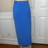 Natalli  Barri Polyester Skirt 8 Suit Top Size 10 Blue Removable Collar 3PC New