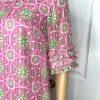 Lilly Pulitzer Women Cotton Dress Size 6 Pink Floral Ruffle Sleeves Lined Dress