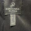 Adrianna Papell Mesh Dress 10 Black Embroidered Sleeveless Asymmetric Fit Flare