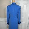 Natalli  Barri Polyester Skirt 8 Suit Top Size 10 Blue Removable Collar 3PC New