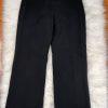 KASPER 2PC Black Striped Polyester Lined Peak Collar Career Pant Size 12P
