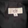 KASPER 2PC Black Striped Polyester Lined Peak Collar Career Pant Size 12P