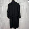 Lauren Ralph Lauren Black Microfiber Belted Removeable Liner Trench Coat SZ 40S