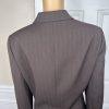 Collections For Le Suit Polyester Pant Suit Size 12 Brown Faux pockets 2PC Lined