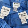 Natalli  Barri Polyester Skirt 8 Suit Top Size 10 Blue Removable Collar 3PC New
