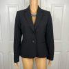 10-5773.jpg Tahari ASL Women Polyester Rayon Spandex Single Breasted Black Blazer Size 4