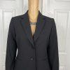 10-5775.jpg Tahari ASL Women Polyester Rayon Spandex Single Breasted Black Blazer Size 4