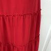 Marciano Los Angeles Destin Skirt Size 4 Red Maxi Ruffle Y2K Msrp 8 New