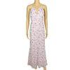 A Pea In The Pod Dress Size L Pink Floral Maternity Empire Waist Maxi Tie Back