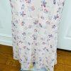 A Pea In The Pod Dress Size L Pink Floral Maternity Empire Waist Maxi Tie Back
