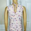 A Pea In The Pod Dress Size L Pink Floral Maternity Empire Waist Maxi Tie Back