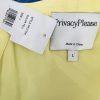 Privacy Please Acme Dress Size L Yellow Cold Shoulder Ruffle Wrap Maxi New