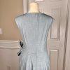 ANN TAYLOR 2PC Wash Blue Polyester Rayon Spandex Belted Dress (SZ 4) Suit (SZ 2)