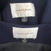 Terramina Polyester Blazer Set Size 8 Navy Blue Pink Lined Single Breasted 1PC