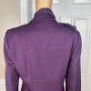 Le Suit Women Polyester Blazer Scarf Size 10 Purple Single Breasted Lined 1PC