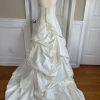 MORI LEE Women Gorgeous Ivory Champagne Strapless Beaded Wedding Dress Size 10