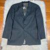 Chaps By Ralph Lauren Men Wool Gray Striped Suit 48R Pants 36x28.5 Vest 3PC
