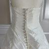 MORI LEE Women Gorgeous Ivory Champagne Strapless Beaded Wedding Dress Size 10