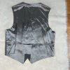 Chaps By Ralph Lauren Men Wool Gray Striped Suit 48R Pants 36x28.5 Vest 3PC