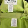 St Anthony Evening Polyester Skirt Suit 18W Embroidered Beaded Lime Green 2PC