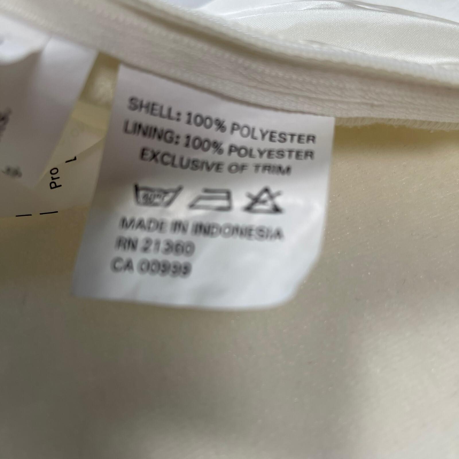 MORI LEE Women Gorgeous Ivory Champagne Strapless Beaded Wedding Dress Size 10