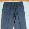Paul Dione Men Virgin Wool Suit 46 Pants 36x29.5 Black Striped Classic Notch