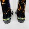 LAUREN RALPH LAUREN Women Rosalyn II Rain Boots Black Gold Rope Chain Size 7B