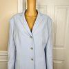 Le Suit Periwinkle Polyester Skirt Size 16 Suit Size 18 Notch Collar 2PC New